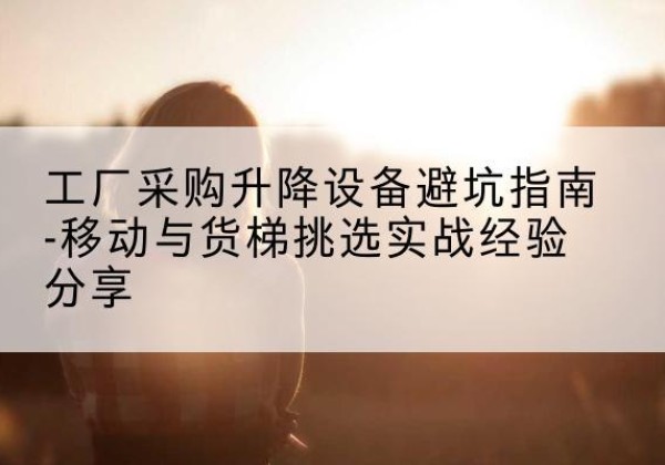 民勤移动式升降机怎么选-工厂采购升降设备避坑指南-移动与货梯挑选实战经验分享